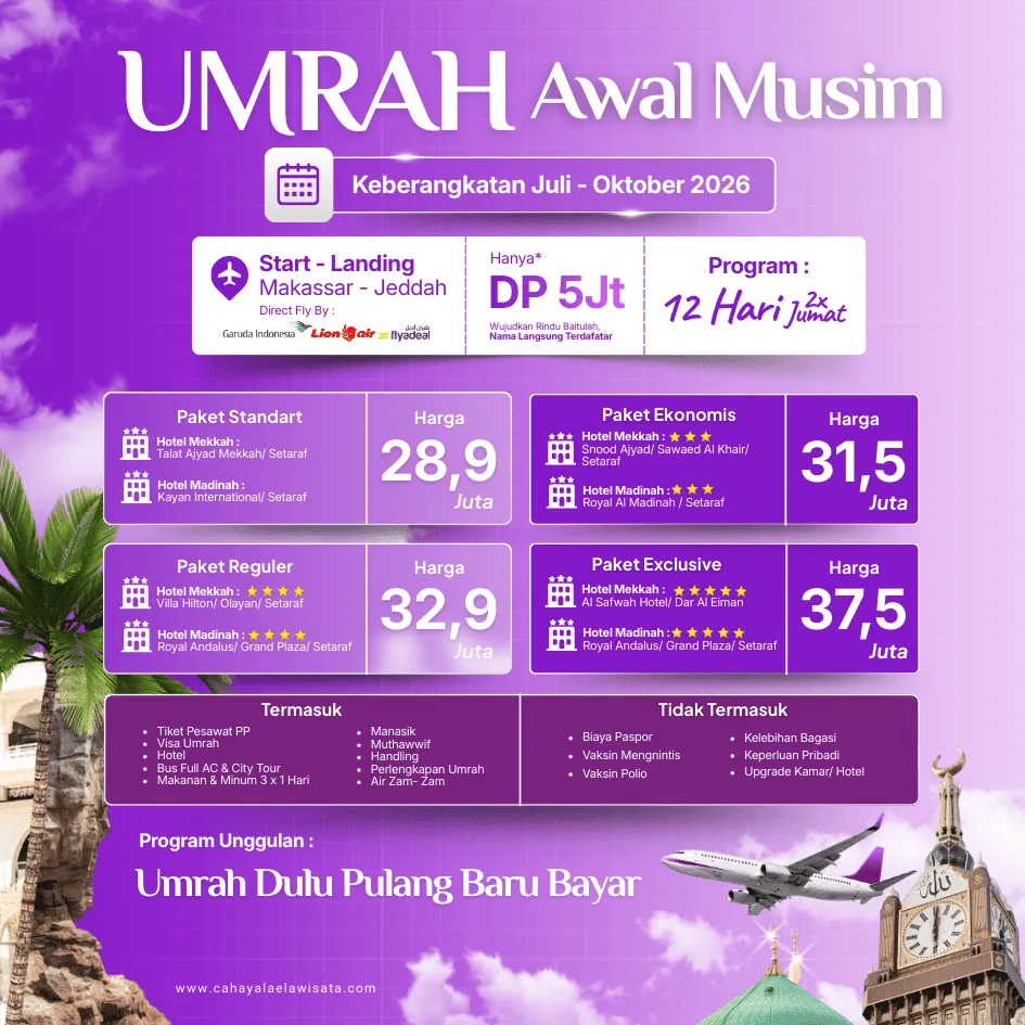 Paket Umrah Awal Musim 2026