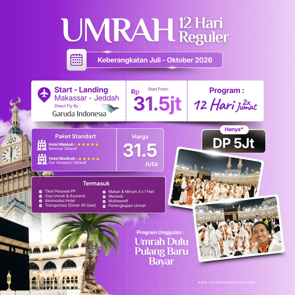 Paket Umroh 12 Hari Reguler